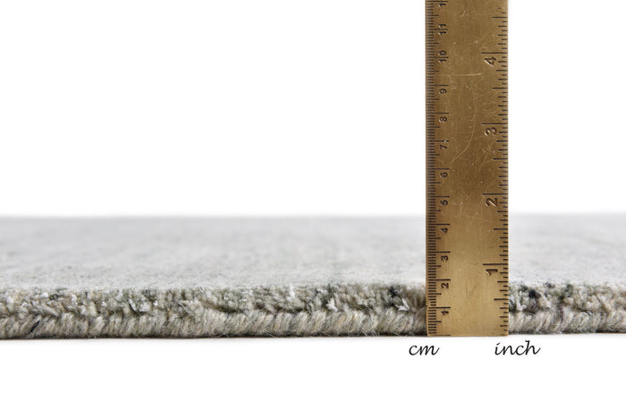 Theko Handgeweven wollen viscose tapijt San Diego 190x290 cm - Groen