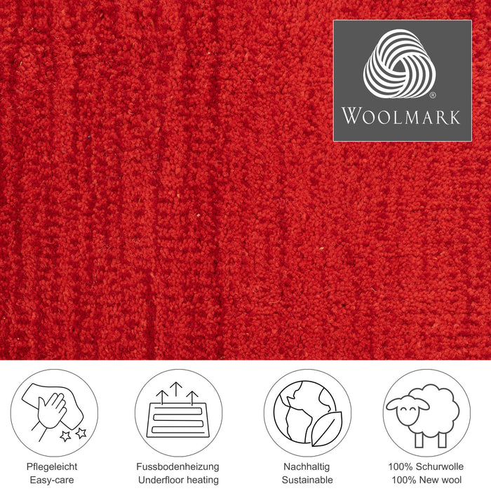 Theko Tapijt met kleurverloop Wool Comfort 70x140 cm - Rood