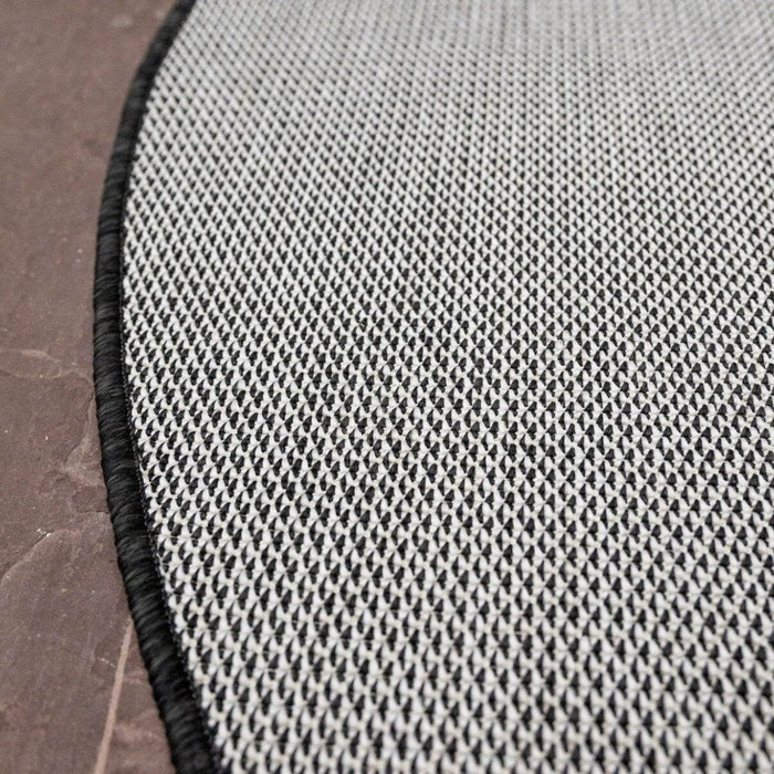 Rond Buitenkleed Mono - Zwart|Wit - Dubbelzijdig - EVA Interior