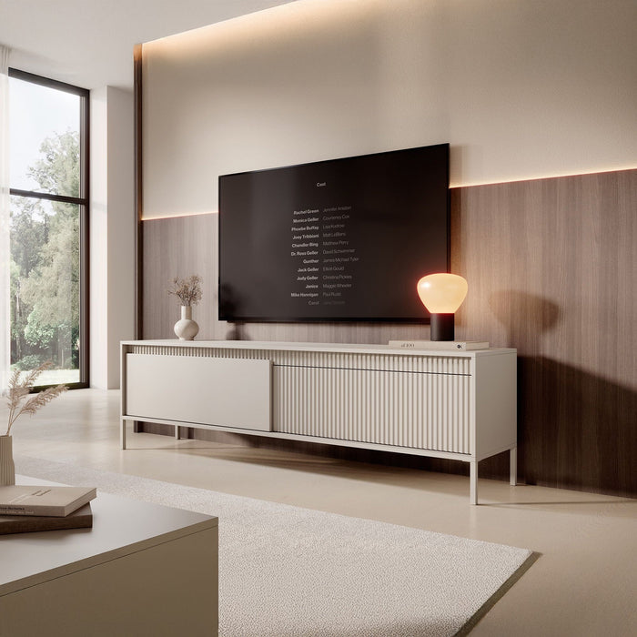 Meubella - TV-Meubel Saran - Beige - 187 cm