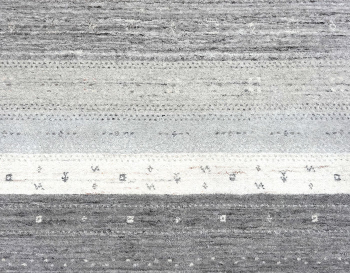 Theko wollen tapijt in Gabbeh-stijl Memu 120x180 cm - Zilver