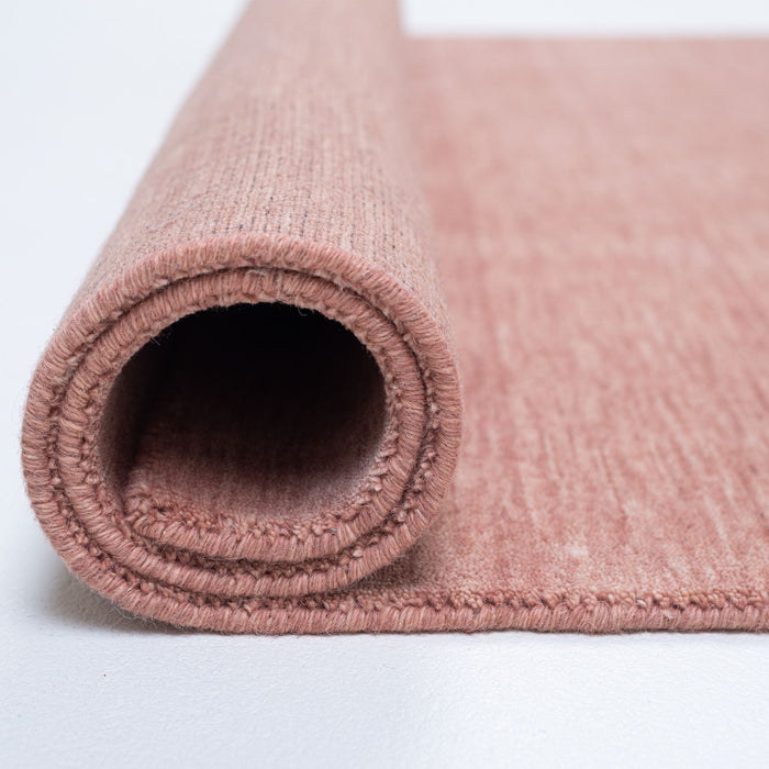 Theko Handgeweven UNI-tapijt Holi 40x60 cm - Roze
