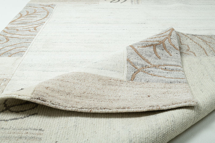 Theko Handgeknoopt wollen tapijt Nakarta 60x90 cm - Beige