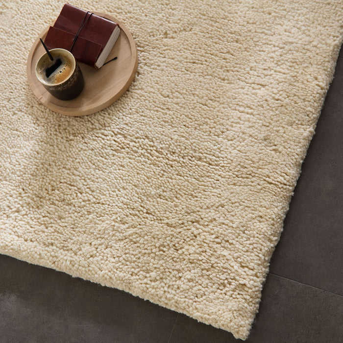 Theko Handgeknoopt Berber tapijt Hadj 200x300 cm - Blanc