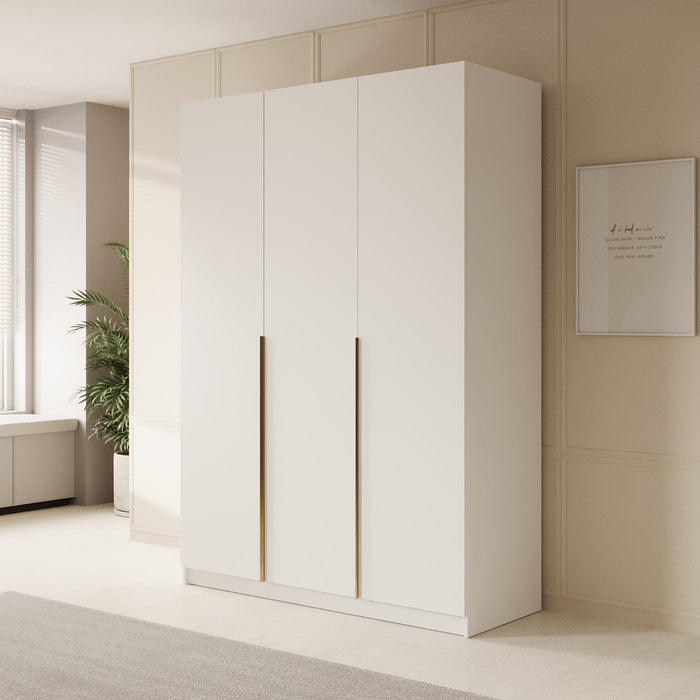 Meubella - Kledingkast Sabre 2 - Wit - 150 cm