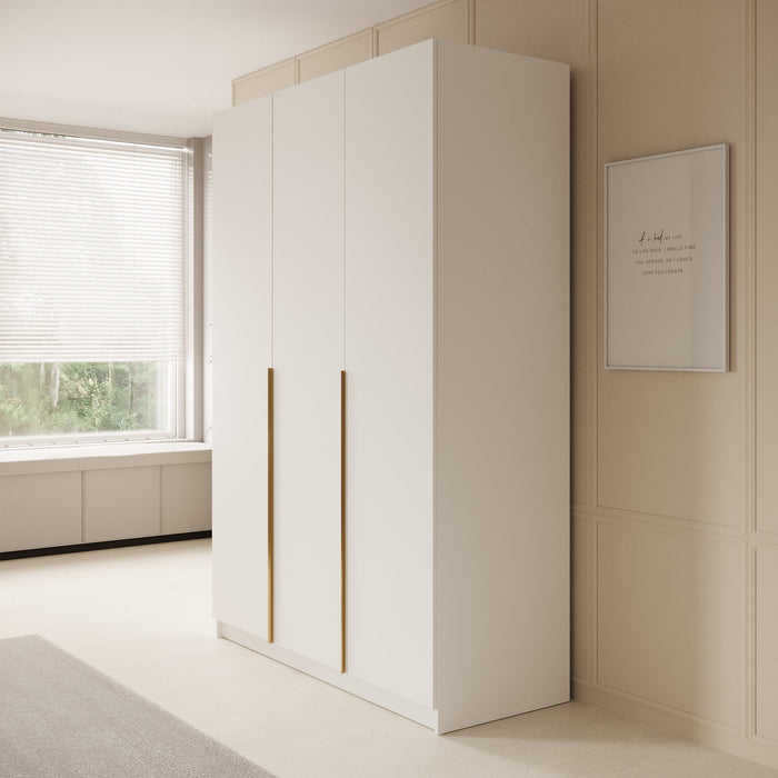 Meubella - Kledingkast Sabre 2 - Wit - 150 cm