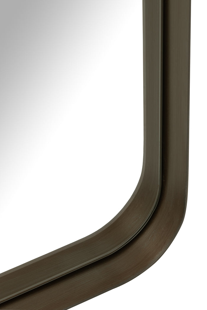 J-Line spiegel Markus - metaal|glas - zwart - large - 180 x 80 cm