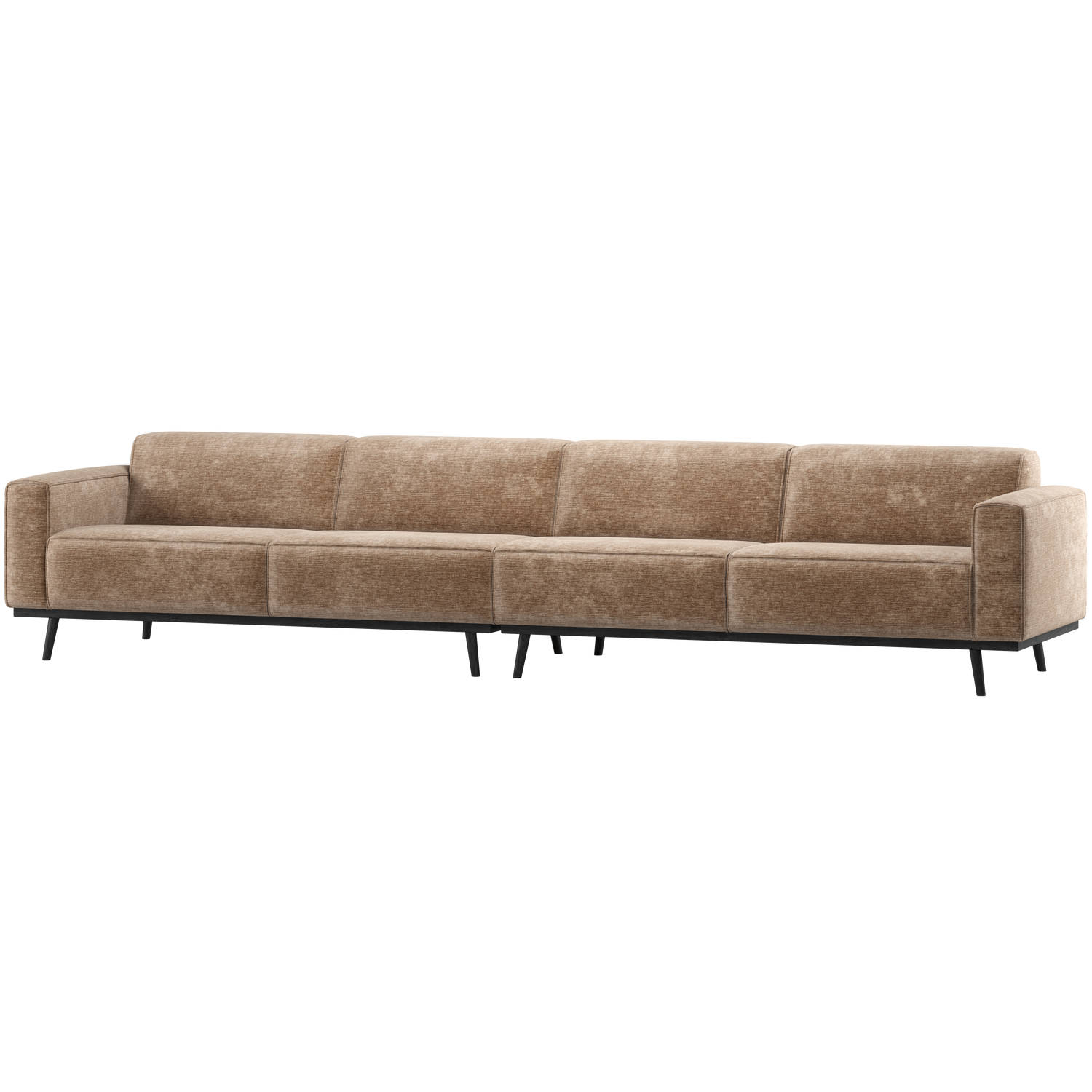 WOOOD Statement XL 4-Zits Bank 327 cm - Chenille - Velvet Taupe