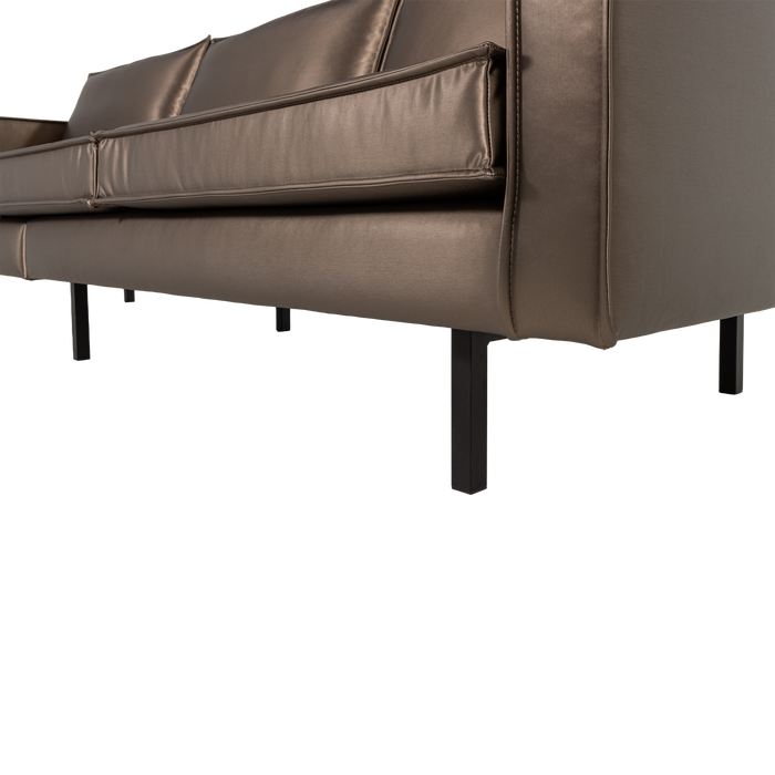 WOOOD Rodeo 3-Zits Bank - Metallic - Koper Bruin - 85x277x86