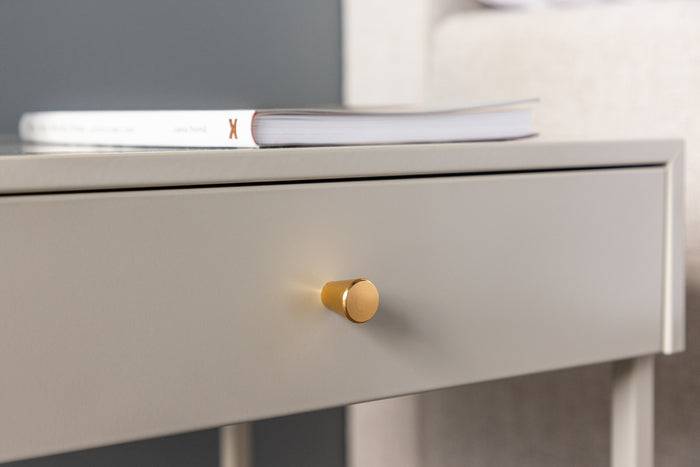 Fjôrd - Nachtkastje Beige Metaal - 43x41x50cm - Bakal