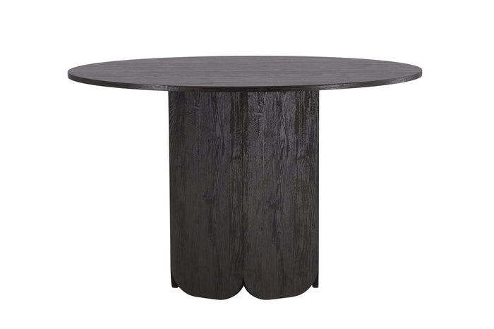Fjôrd - Eettafel Rond - Zwart - 120x120x75cm - Tekla