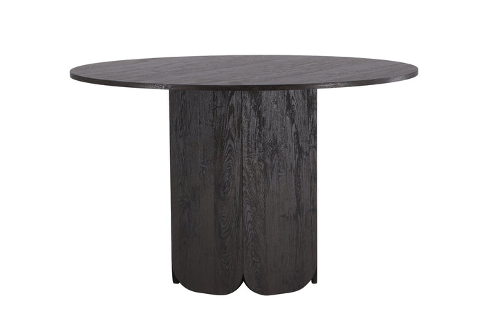 Fjôrd - Eettafel Rond - Zwart - 120x120x75cm - Tekla