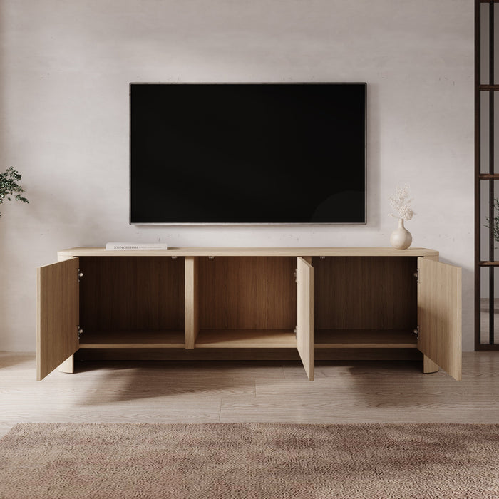 Meubella - Barbados - TV-Meubel - Eiken - 168 cm