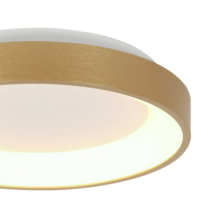 Steinhauer - plafonniere - Ringlede - goud - kunststof - Ø 28cm - LED