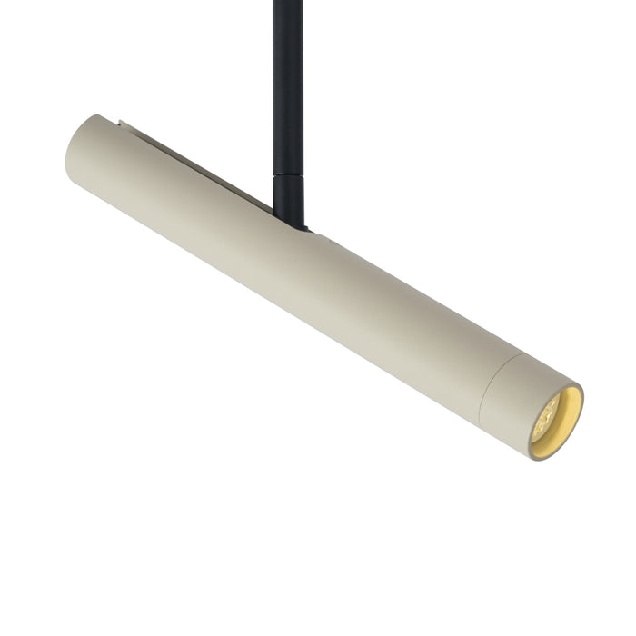 QAZQA Moderne spot beige met zwart voor railsysteem 1-fase - Slimline