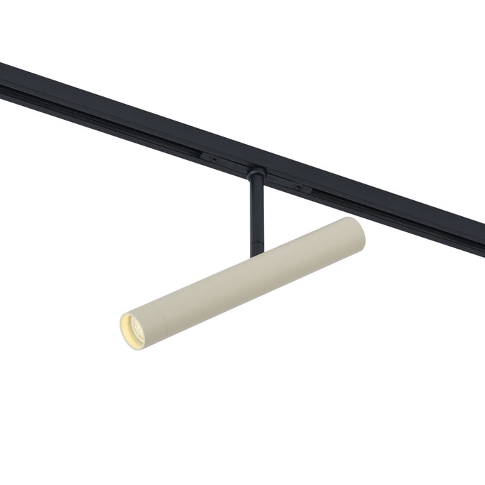 QAZQA Moderne spot beige met zwart voor railsysteem 1-fase - Slimline