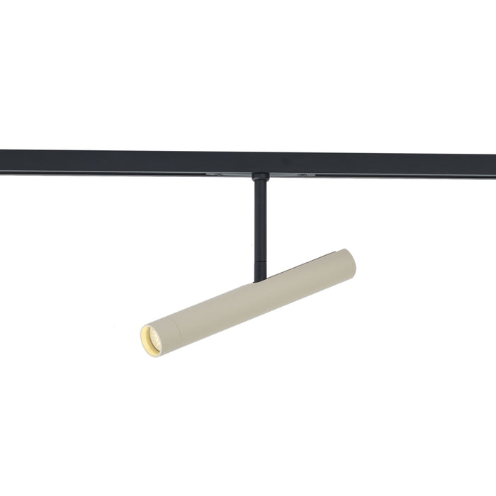 QAZQA Moderne spot beige met zwart voor railsysteem 1-fase - Slimline