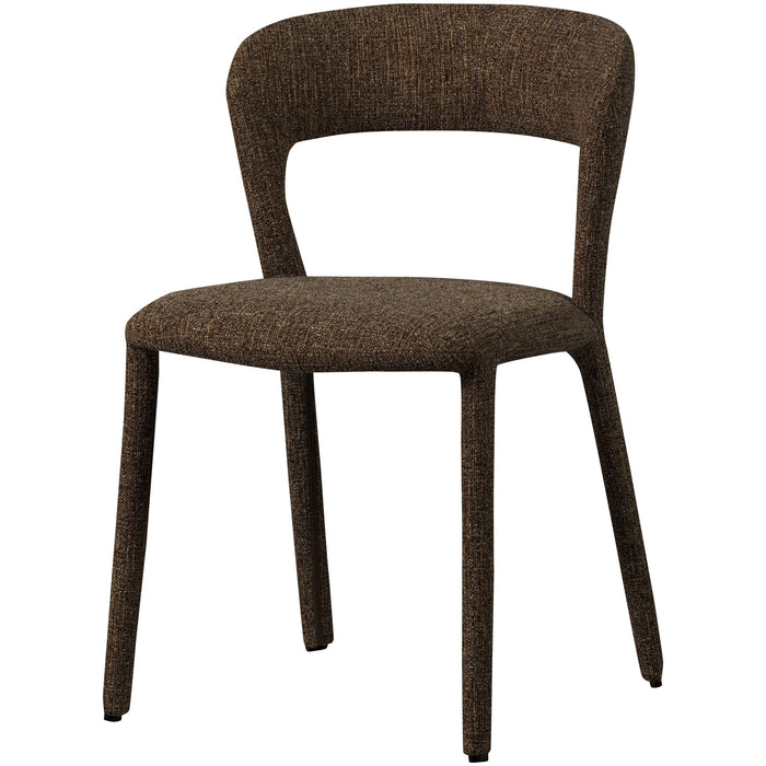 WOOOD Noble Eetkamerstoelen - Polyester - Warm Bruin - Set van 2