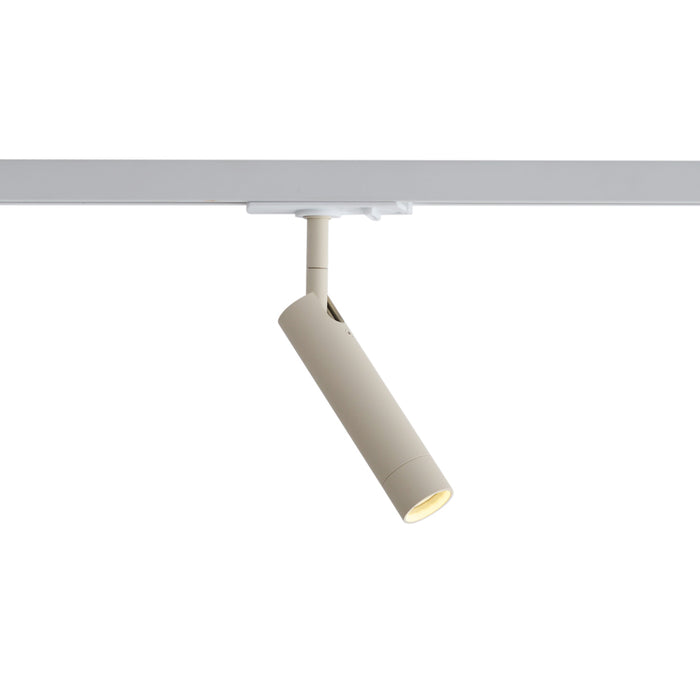 QAZQA Moderne spot beige met wit voor railsysteem 1-fase - Iconic Ivy
