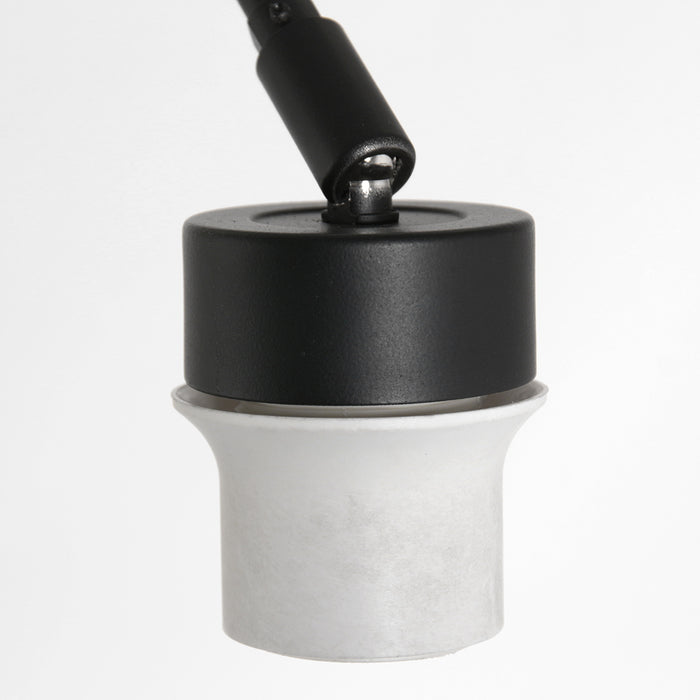 Steinhauer - Booglamp Zwart|Jeans Blauw Metaal|Linnen 100x40x250cm