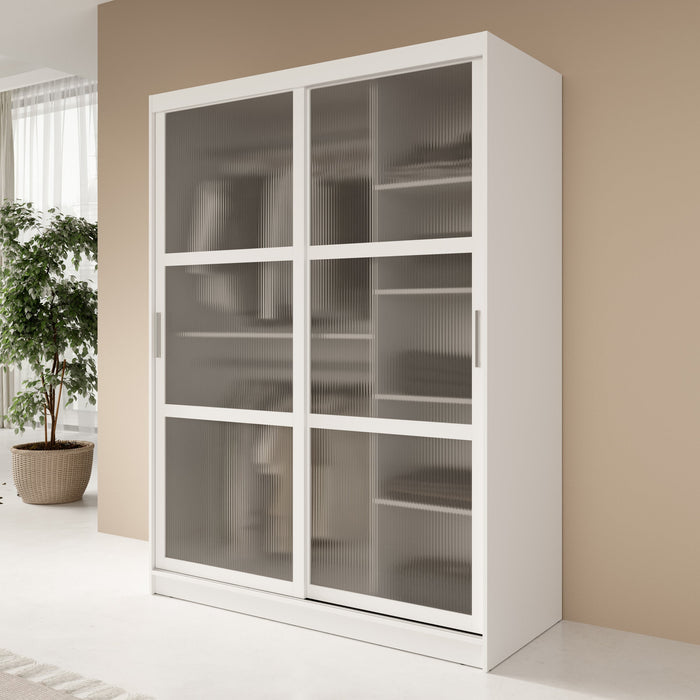 Meubella - Kledingkast Fessaro - Wit - 150 cm