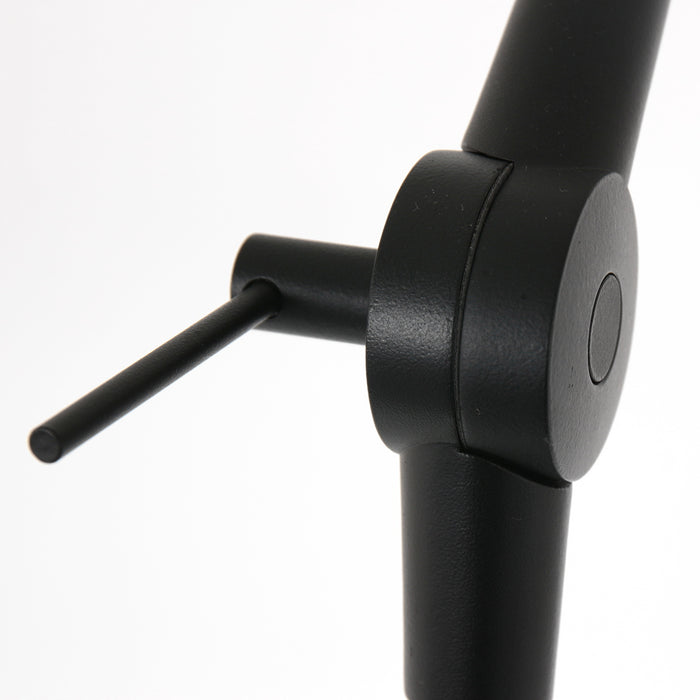 Steinhauer - Booglamp Zwart|Jeans Blauw Metaal|Linnen 100x40x250cm