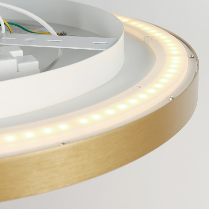 Steinhauer - plafonniere - Flady - goud - kunststof metaal - Ø 40cm -