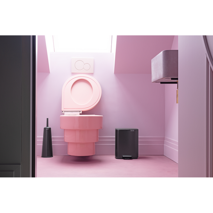 Brabantia Bo Pedaalemmer 7L, kunststof binnenemmer - Matt Black