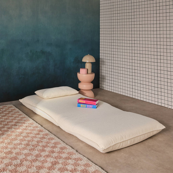 sweeek - Uitklapbare fauteuil boucléstof 1 plaats