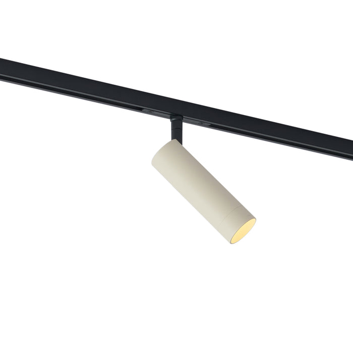 QAZQA Moderne spot beige met zwart voor railsysteem 1-fase GU10 35mm