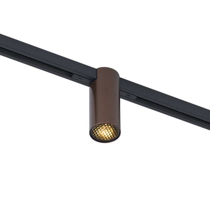 QAZQA Moderne spot donker brons voor railsysteem 1-fase GU10 35mm -