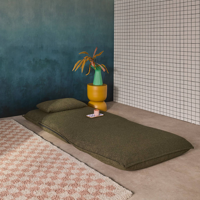 sweeek - Uitklapbare fauteuil boucléstof 1 plaats