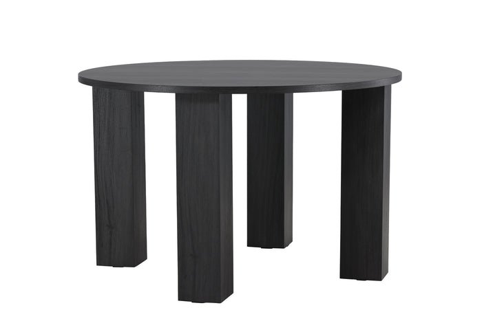 Fjôrd - Eettafel Rond - Zwart - 120x120x75cm - Juno