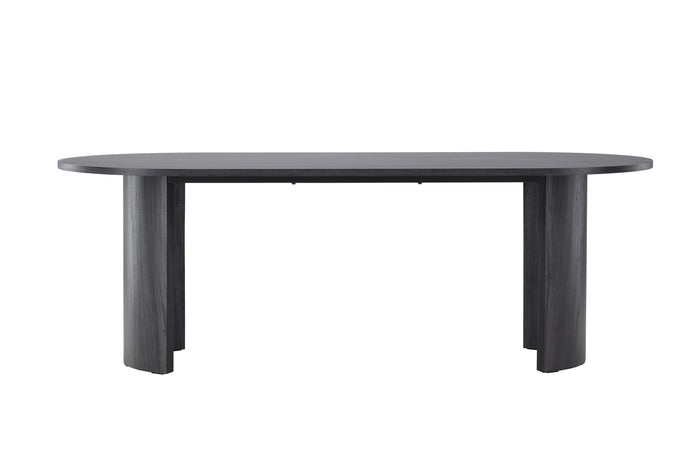 Fjôrd - Eettafel Ovaal - Zwart - 220x100x75cm - Grundsund