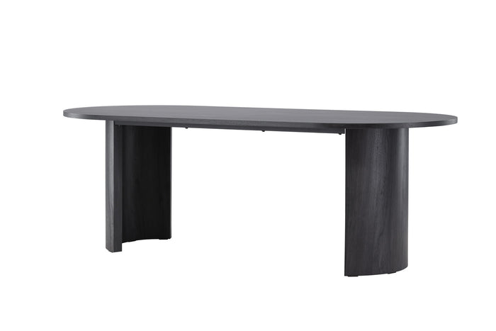 Fjôrd - Eettafel Ovaal - Zwart - 220x100x75cm - Grundsund
