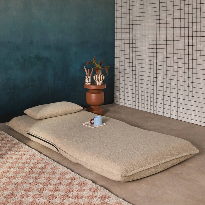 sweeek - Uitklapbare fauteuil boucléstof 1 plaats