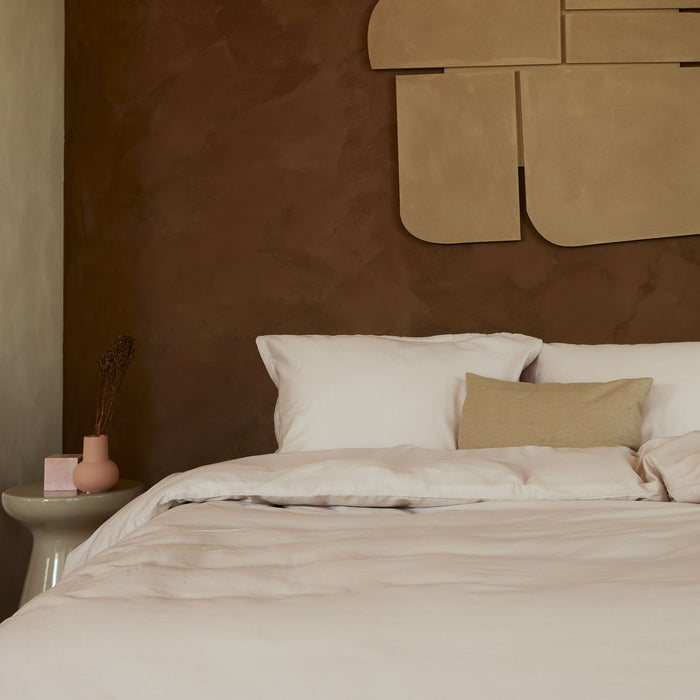 Walra Vintage Satin Dekbedovertrek 240 x 220 cm - Zand