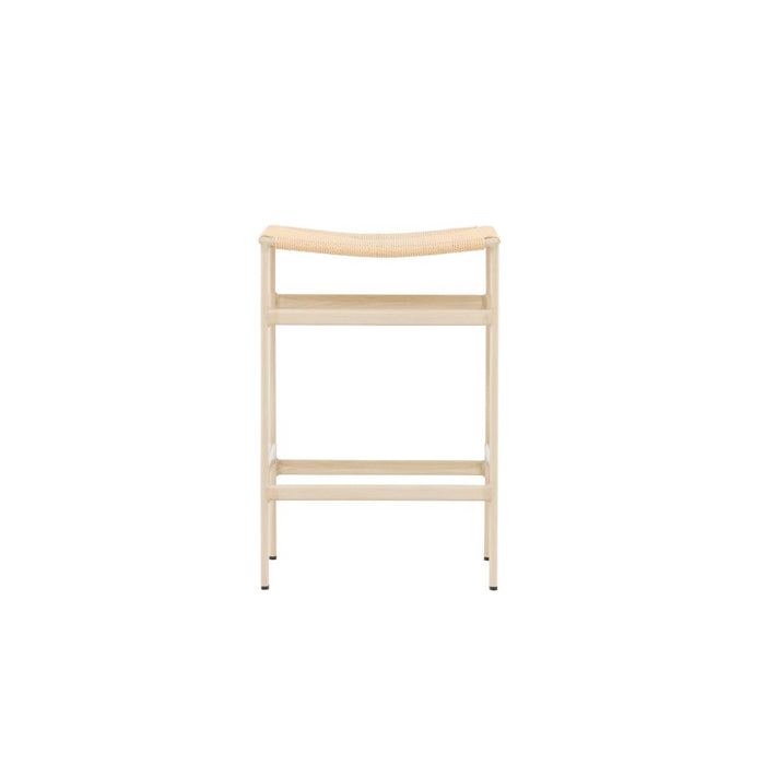Svea - Polsty barkruk 63 cm - rattan - beige