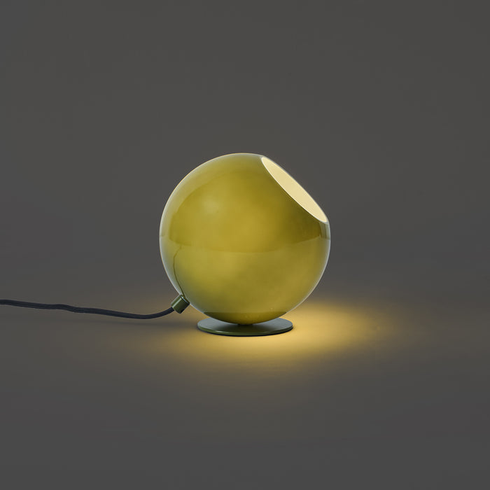 QAZQA Retro tafellamp groen met glas - Mabel