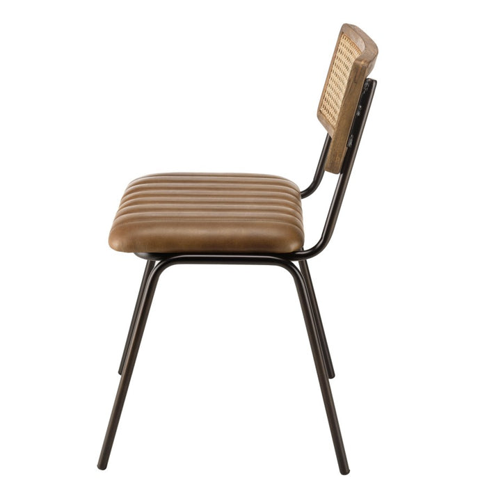 Macabane Set van 2 eetkamerstoelen Marcello leer
