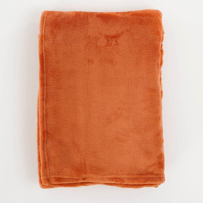 Mica Decorations Famke Fleece Plaid - 180 x 130 cm - Terra