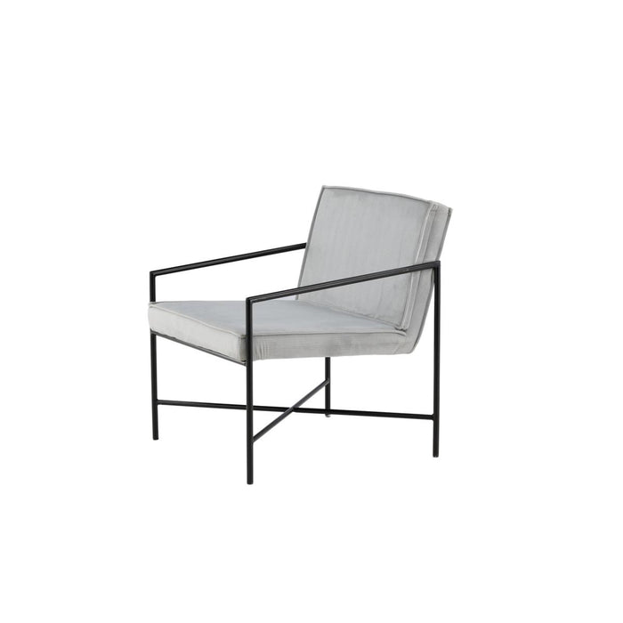 Svea - Nara fauteuil - velvet - grijs