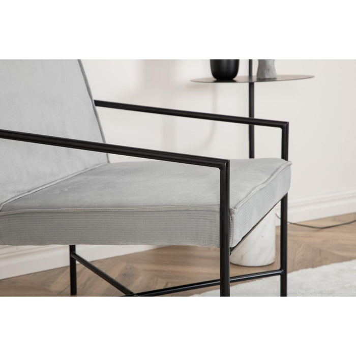 Svea - Nara fauteuil - velvet - grijs