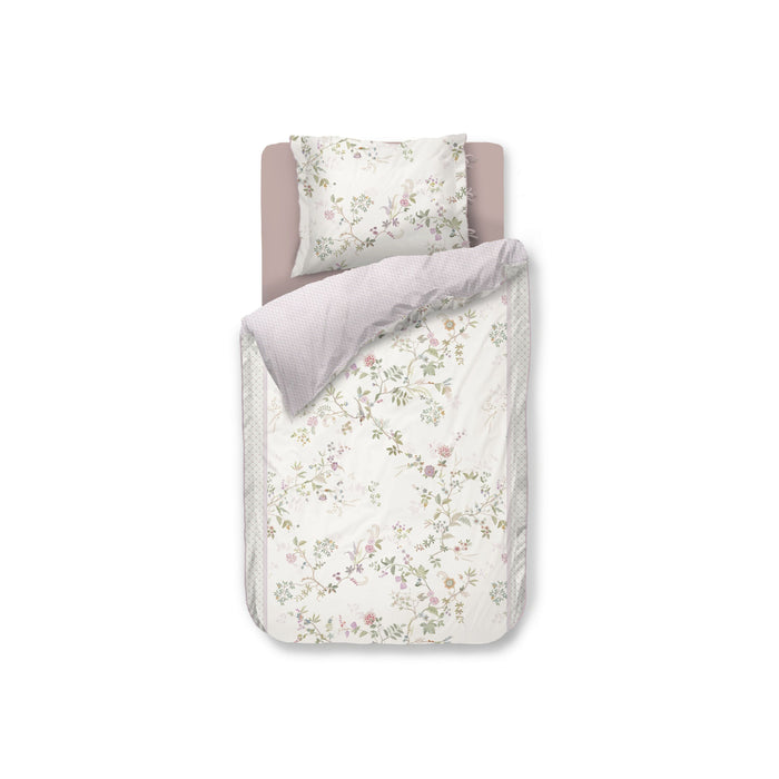 Pip Studio Bustani Dekbedovertrek 140 x 200/220 cm - Wit