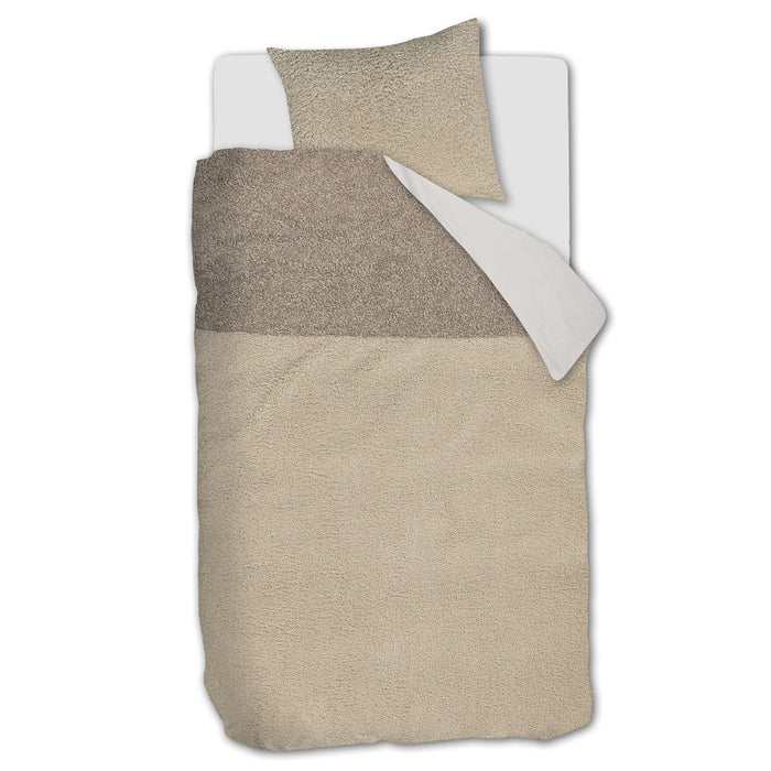 Rivièra Maison Huggle Dekbedovertrek 140 x 200/220 cm - Zand