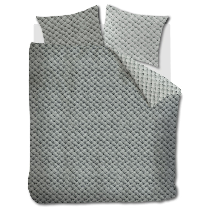 Rivièra Maison Woven Wool Dekbedovertrek 200 x 200/220 cm - Groen