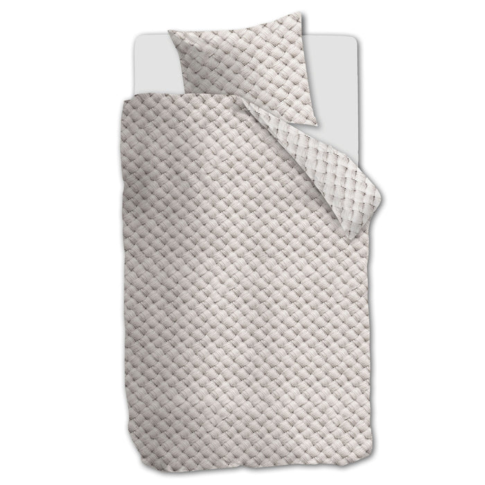 Rivièra Maison Woven Wool Dekbedovertrek 140 x 200/220 cm - Naturel