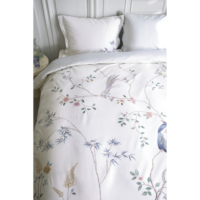 Pip Studio Bamboo Blossom Dekbedovertrek 240 x 200/220 cm - Wit