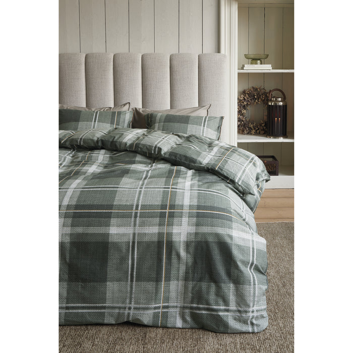 Rivièra Maison Tartan Check Dekbedovertrek 240 x 200/220 cm - Groen