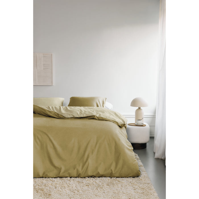 Beddinghouse Warm Dekbedovertrek 200 x 200/220 cm - Geel